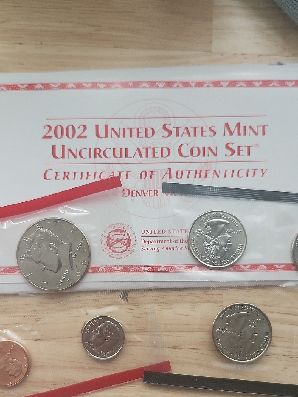 2002 United States Mint Uncirculated Coin Sets Denver And Philadelphia Mints - Picture 2 of 7